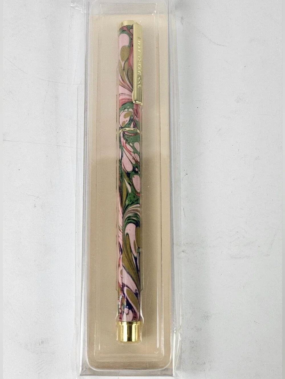 Rifle Paper Co. Floral Marble Pen in Pink, Green & Gold